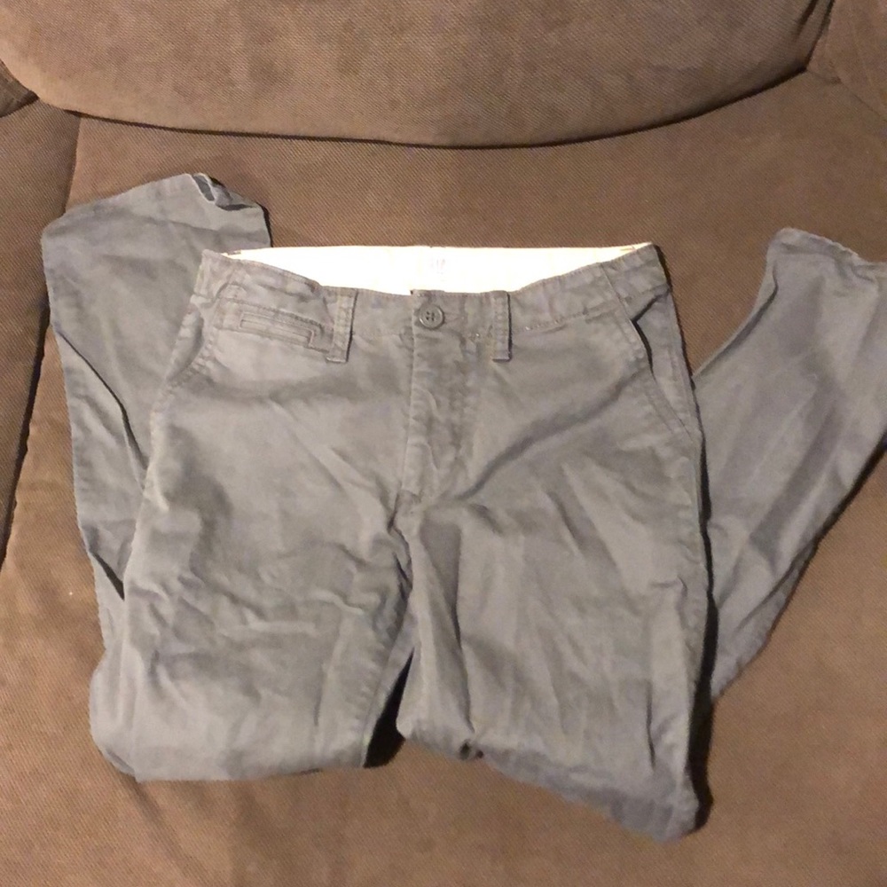 Gray trousers
